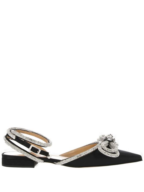 Ballerine in raso Double Bow MACH & MACH | PF23-S0017-CRP-600BLACK